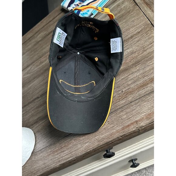 Continental Tire Yellow & Black Mesh Trucker Hat  Horse logo Adjustable Cap - Picture 9 of 10